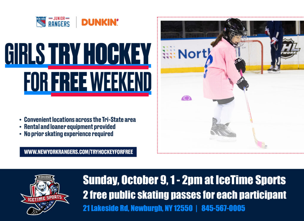 Girls Try Hockey for Free Weekend